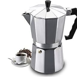 Shreedhar Impex Coffee Maker/Percolator/Stovetop/Filter Coffee Maker for an Italian Mocha Coffee Moka Pot (SILVER, 3 CUP)-image-1