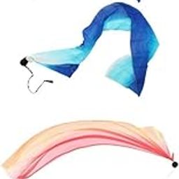 CLUB BOLLYWOOD LICHTS®2 Pairs Veil Poi Throw Balls Imitated Silk Adjustable Belly Dance Combo 11|Clothing, Shoes & Accessories | Dancewear | Adult Dancewear | Belly Dancing-image-11