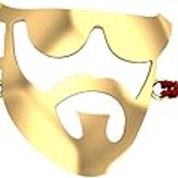 18K Bearded Dude Gold Rakhi cum Brooch for Brother-image-36