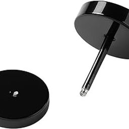 Dumbbell Black Alloy Earrings Studs for Mens-image-15