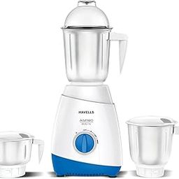 Havells Aspro 600 watt Mixer Grinder with 3 Jar (White & Light Blue) (GHFMGAZB060)-picture-29
