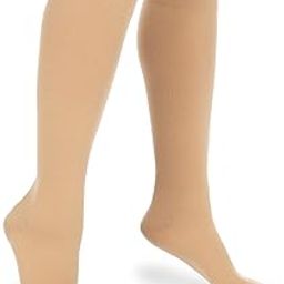 Vive 30-40 mmHg Compression Socks for Women & Men, Knee-High - Medical Grade Circulation Support Compression Stockings - Ideal for Lymphedema, Deep Vein Thrombosis & Post Thrombotic Syndrome CVI-image-1