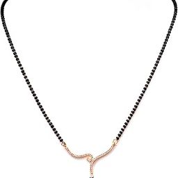 LIGHT SOBRE DIAMOND STUDDED BEADED MANGAL SUTRA for WOMEN-image-75