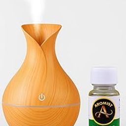 Aromist Mogra Fragrance Surahi Humidifier | Cool Mist Diffuser with Compact Design | Suitable for Bedrooms, Living Spaces, or Work Desks (Light Brown)-image-34