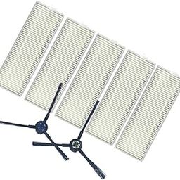 Side Brushes HEPA Filters Robot Cleaner Accessories Replacement Kit White-image-15