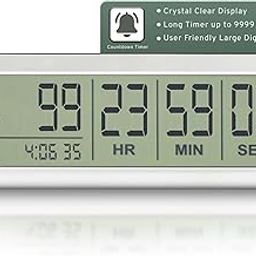 Countables White Large LCD Digital Countdown Clock, Up to 999 Days - Easy to Set & Read Reusable Count Down Timer for Retirement, Wedding, Christmas, Holiday,Baby Due Date,Birthday & More-image-15