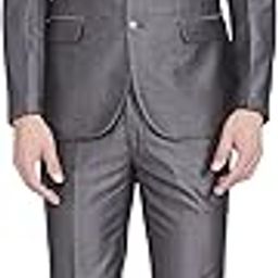 Rayon Blend Men's Full Sleeve Contemporary FIT Medium Grey Formal Suit (RIDB00323-G5 38)-image-28