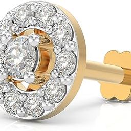 925 Sterling Silver 18K Gold Plated Glimmering Galaxy Nose Pin for Women and Girls | With Certificate of Authenticity and 925 Stamp-image-11