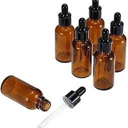 BH PLAST Amber Colored Glass Bottle with Glass Dropper 10ml, EYE Dropper, Oil Dropper,(Pack of 6)-picture-10