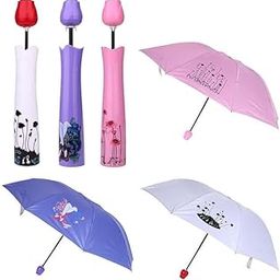 Rose umbrella lightweight waterproof uv protection folding creative Rose flower case3 fold with Auto Open and Close Umbrella, Large Umberalla for Man And Women (Random Color)-39