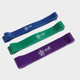 cult Resistance Band for Stretching, Pull Ups, Home Exercise, Gym Workout Stretch for Men & Women Pack of 3 (Blue, Green and Purple)-image-67