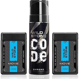 Wild Stone 18ml Charge Pocket Perfume and 120ml Code Chrome Body Perfume Combo for Men (Pack of 3)-image-17