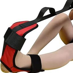 UJEAVETTE® Yoga Stretching Strap Calf Leg Stretcher Tendonitis Band For Exercise Red-15