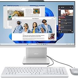 Lenovo IdeaCentre AIO Intel i3-1315U 27" FHD 3-Side Edgeless All-in-One Desktop (8GB/1TB SSD/Win11/Office 21/3Wx2 Woofer/Alexa/5.0MP + IR Camera/Wireless Keyboard & Mouse), F0HM0066IN-21
