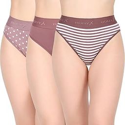 BodyX Womens Combed Cotton Spandex Multi Solid Premium Assorted Brief BX517-Pack of 3-image-28