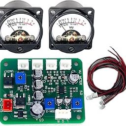 Cywhrvzsf 35mm VU 35mm Stereo Audio Level Meter Audio Meter Adjustable Backlight + Audio Level Amplifier Driver Board-image-3