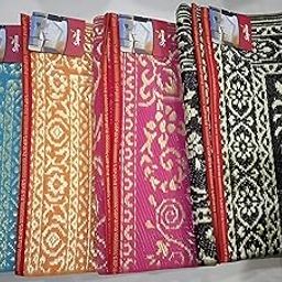 Sapana Polypropylene Mat/Chatai, 2F Premium and Designs, Assorted Colour (Assorted, 4x6) Pack of 1-54