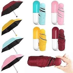 Portable UV Protection Foldable Portable Waterproof Capsule Umbrella For Rain while traveling, Mini Compact Foldable Design Travel Umbrella For Men and Women (multicolor)-image-15