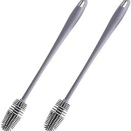KAYAAN Bottle Cleaning Brush|Silicone Water Bottle Cleaner|Brush with Long Handle|Bottle Brush Cleaner Pack of 2-image-34