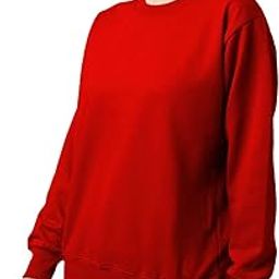 Women's Cotton Round Neck Full Sleeve Regular Fit Sweatshirt Winter Wear Pullover Tshirt Men| Women| Girls and Boys L334 7800 (30_Red)-image-109