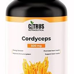 CITRUS NUTRACEUTICAL Cordyceps 500 mg for Energy Stamina Performance Immunity Respiratory Health Heart Health and Cognitive Function (60 Capsules)-image-33