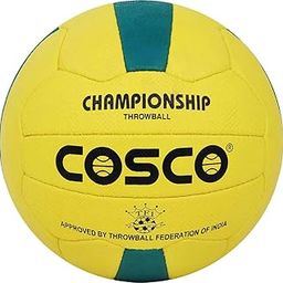 Cosco Championship Throw Ball, Size 5, Yellow & Green-image-52