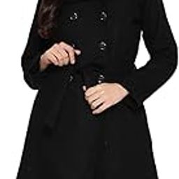 Athena Women Black Solid Longline Overcoat-image-27