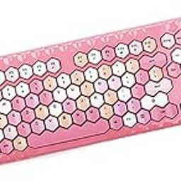 MERISHOPP 2.4Ghz Wireless Keyboard and Mouse Set for Mac Pc/Laptop Pink Mixed Color|Computers/Tablets & Networking | Keyboards Mice & Pointers | Keyboard & Mouse Bundles-2