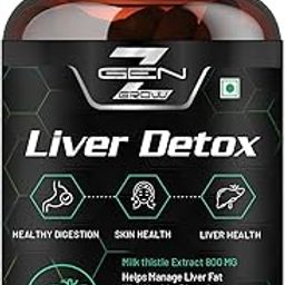 Liver Detox Supplement with Milk Thistle Extract 800mg (30:1) N-Acetyl Cysteine | Beetroot (beta Vulgaris) | Support Fatty Liver and helps Detoxification & Digestion|60 Vegetable Capsule-86