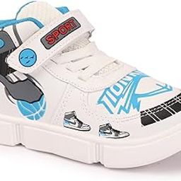 SPRENGE Non Lacing Slip On Walking Running Sneaker Easy to Wear Indoor Outdoor Cycling Shoes for Kids Boys & Girls, Black Orange, 2 Years to 12 Years - 1 Pair-image-99