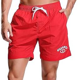 Men's Guard Quick Dry Mesh Lining Pockets Swim Trunks Water Shorts Swimsuit-image-53