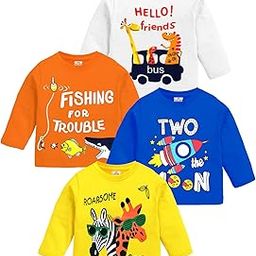 Boys Full Sleeves Regular Fit Cotton T-Shirt-image-61