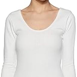 Women's Plain/Solid Thermal Top (B208_Off White_105)-picture-7