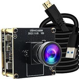 4K 60fps HDMI USB3.0 Camera for Computer - Wide Angle PC Camera with 120 Low Distortion Lens and 2X Digital Zoom for Laser Engraver, Laptop, Ras pi, Jetson Nano-picture-20