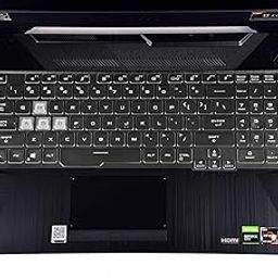 Laprite TPU Keyboard Cover Protector Skin Compatible with ASUS TUF Gaming A15 TUF506IV TUF506IU, Gaming A17 TUF706IU Gaming Laptop (Transparent)-10