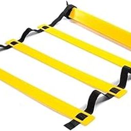 CORSO 4 Meter Agility Ladder for Training - Speed, Soccer, Football, Fitness, Footwork, Soccer. Boxing, Basketball, Tennis (Yellow)-21