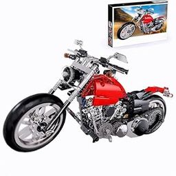 Mossio Motorbike Toy Building Kit, Motorcycle Model Building Blocks Set with Suspension & Gearbox, Toy for Boys & Girls, Construction Set (Multicolor)-image-26