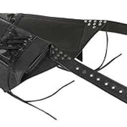 ™ Steampunk Waist Bag Pouch Fanny Pack Costume for Fancy Dress Medieval Party Black | Womens Handbags & Bags-image-19
