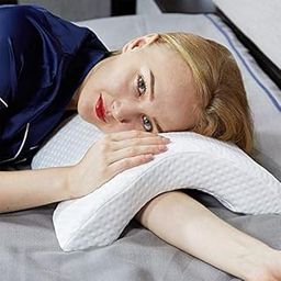GION Pressure Free Memory Foam Pillow Slow Rebound Romantic Couple Pillow Side Sleeper Pillow Arms Protector Pillow for Unisex Organizer-image-102