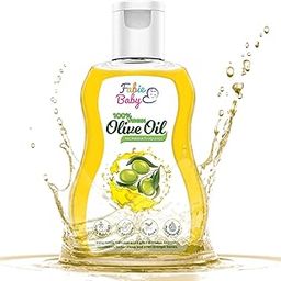 Fabie Baby Imported Olive Oil for Baby Massage, Premium 100% for Stronge Bones with Omega 3, Vitamin E, D and K, Extra Virgin Oil, Suitable for All Skin Types (200ml)-39