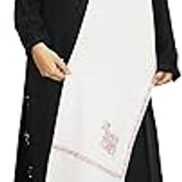 Unisex Cream Woollen Shawl-picture-16