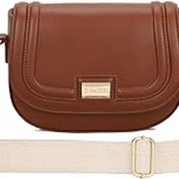 ALYA- Womens Crossbody Vegan Leather Handbag | Spacious | Unique Shape | Party Purse | Magnetic Button Closure-11