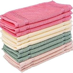 Aenon Fashion is my passion Cotton Small Size Handkerchief Kids Girls/Rumal/Face Towel | Extra Soft and Super Absorbent for Women's - (10" x 10" inch) Casual Style - Multicolored Hankies COMBO-image-26