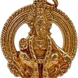 Panchaloha/Impon Pendant/Dollar- Lord Ayyappan big | Ayyappan dollar for men-image-3