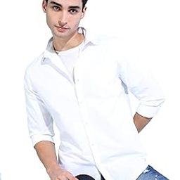 Men's Polyester Slim Fit Solid Full Sleeve Shirt-image-13