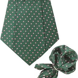 The Elegant Floral Green Cravat & Pocket Square set-picture-54