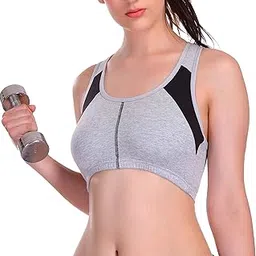 eve's beauty Women's Cotton Padded Wire Free Sports Bra-picture-1