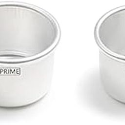 Prime Bakers and Moulders Aluminium Cake Moulds Mini For Microwave Oven - (3, 4 Inch Diameter And 3 Inch Depth), Silver-picture-21