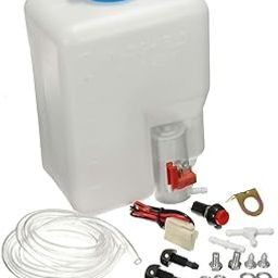 3nh Universal Washer Bottle Tank Kit Pump 12V 1.8L Windshield Wiper System Reservoir-image-11