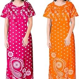 Women Printed Cotton NightyCOMBONT2571 XL Multicolour-image-76